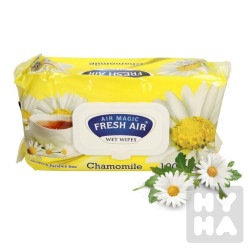 Fresh air vlhčené ubrousky 100ks klip heřmánek