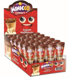 Minicco cornet 25g cream a hazelnuts/24ks