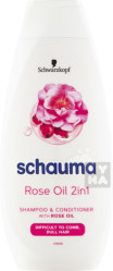 Schauma sampon 400ml Rose oil 2in1