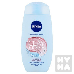Nivea sprchový gel 250ml Clay Fresh Hibiscus a White sage