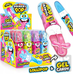 JB Squeezy Pop gel candy a lollipop 34g/24ks