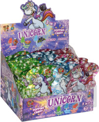 UNICORN Popping Candy Lollipop Sticker 3in1 16g 36ks