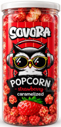 SOVORA popcorn karamel TUBE 160g strawberry