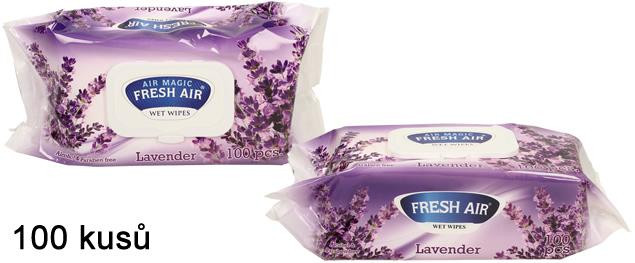 detail Fresh Air ubrousky 100ks lavender