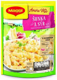detail Maggi těstoviny šunka a sýr 140g