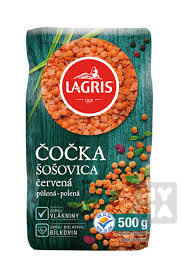 detail Lagris čočka 500g červená půlená