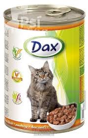 detail dax 415g konzervy pro kocky drůběží