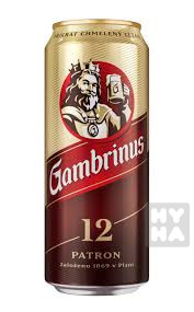 detail Gambrinus Patron 12 Svetlý ležák pivo 500ml plech