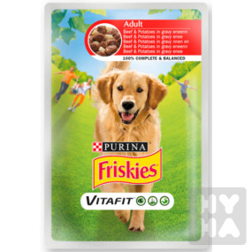 detail Friskies adult s hovezim a bramborami 100g