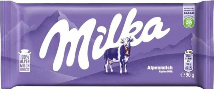 detail Milka 90g Alpine Milk