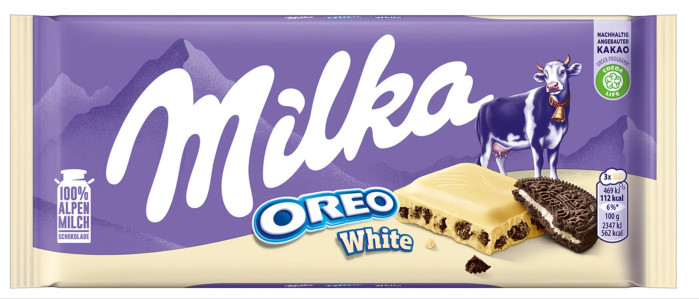 detail Milka 100g Oreo white