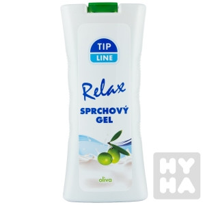 detail Tipline sprchový gel 500ml oliva