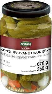 detail Avokado 670g konzervované okurečky