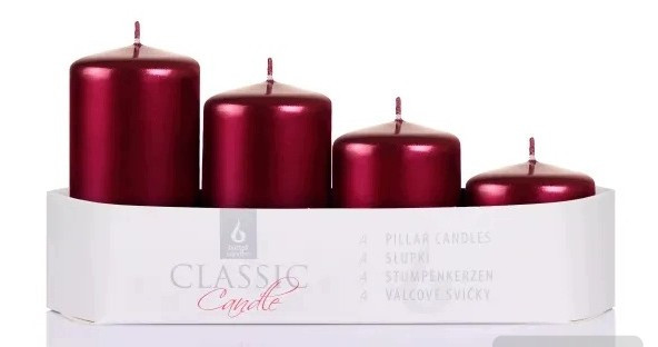 detail Bartek svíčka Classic na sloup 50/55-70-85-100 Metalic