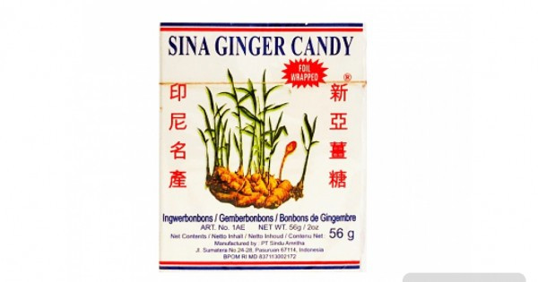 detail Sina ginger original 56g/keo gung hop