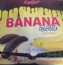 detail Guti choco Banana in chocolate 190g