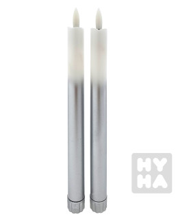 detail HD119SS Electric candle lights white silver