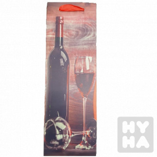 detail Dárková taška na víno s glitry Bow
