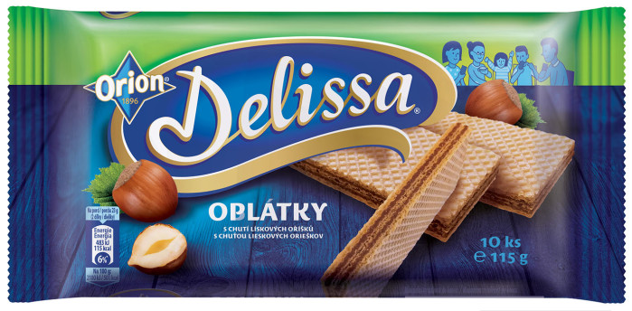 detail Orion Delissa oplátky 115g Lískových oříšků