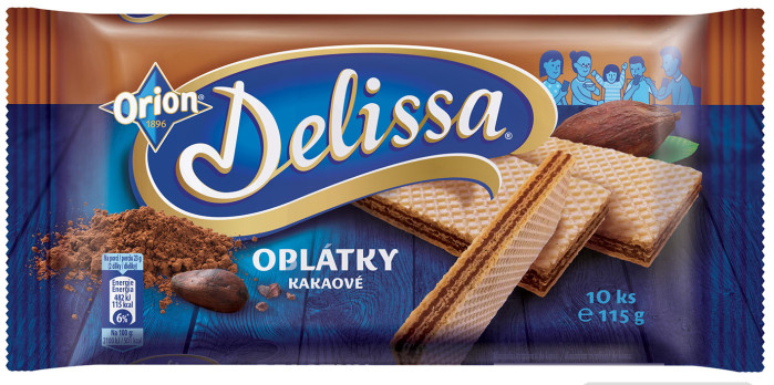detail Orion Delissa oplátky 115g kakaové