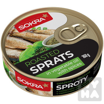 detail Sokra šproty 160g Rostlinném oleji s kořením