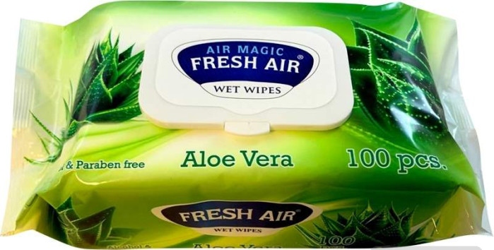 detail Fresh Air ubrousky 100ks Aloe Vera