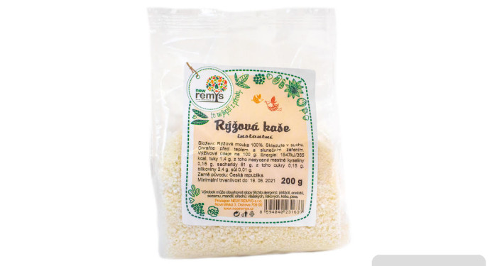 detail New Remys Rýžová kaše instantní mlýnský výrobek 200g