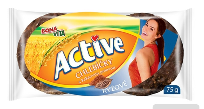 detail Bonavita active chlebíčky 75g s kakaovou polevou