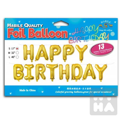 Balonky foliový happy birthday/bong sinh nhat