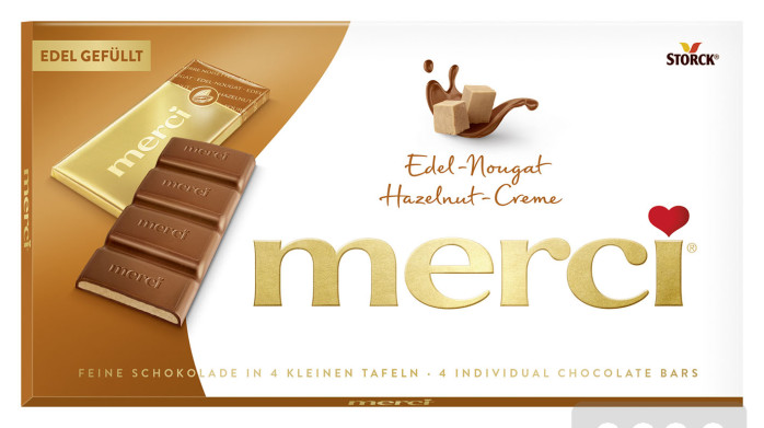 detail Merci 112g Hazelnut Creme/ Nougát