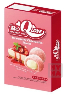 detail Qlove mochi 180g Strawberry cheesecake