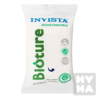 Invista vlcene ubrousky 15ks antibacterial bily