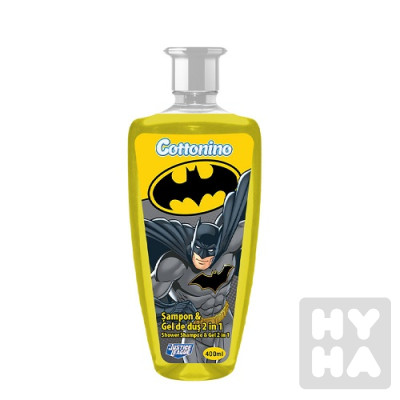 Cottonino sampon, shower 2in1 400ml batman