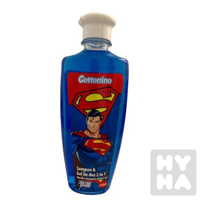 Cottonino sampon, shower 2in1 250ml super man