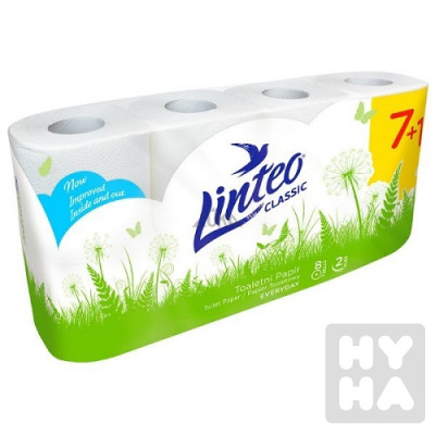 linteo 7+1 2-vrstvy toetni papir classic bily