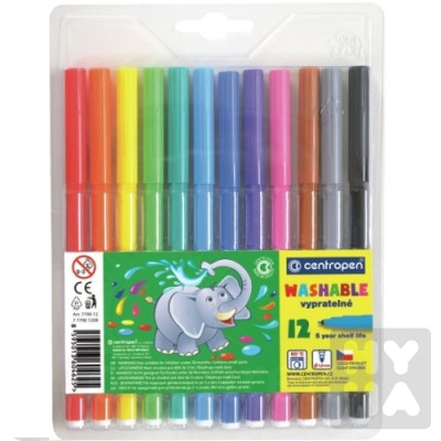 Centropen Fixy vypratelne 12ks