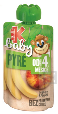Kubik kapsička baby 100g jablko, banan