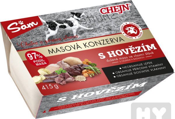 detail Chejn SAM 415g vanička s Hovězím