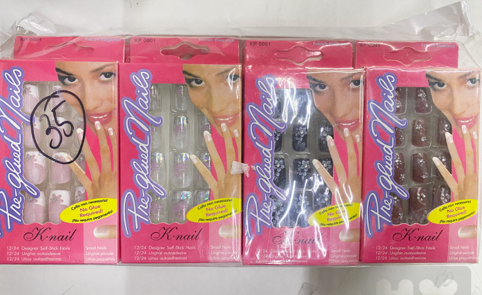 detail Mong tay gia/nehty 12ks/bal