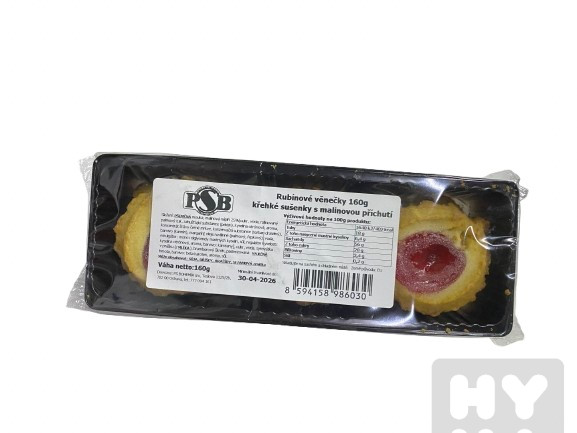 detail PSB Rubínové věnečky 160g s malinovou