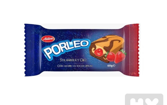 detail Porleo cake 60g Jahoda