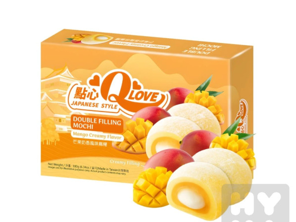 detail Qlove mochi 180g Double filling mango