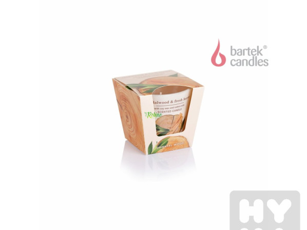 detail Bartek 115g sklo sandalwood a fresh leaves