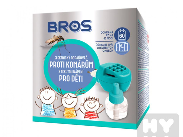 detail Bros Elek. odpař. proti komárům s teku.nápl pro děti komplet