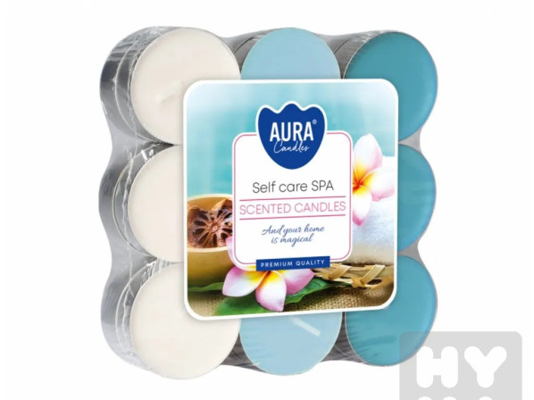 detail Bispol Aura čajové svíčky 18ks self care spa