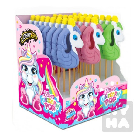 detail JohnyBee Lollipop unicorn pop 40g/24ks