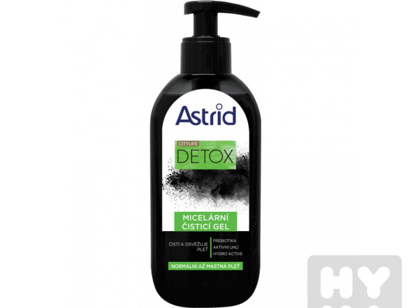 detail Astrid 200ml micelární čisticí gel aktivní uhlí
