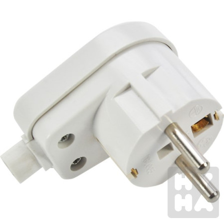detail Solight Zástrčka uhlová,IP20, bílá
