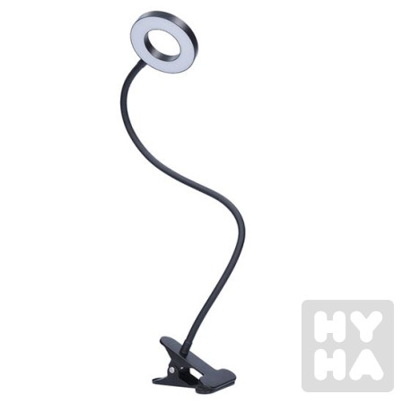 detail Solight LED stmívatelná stolní lampička s klipem černá 300lm