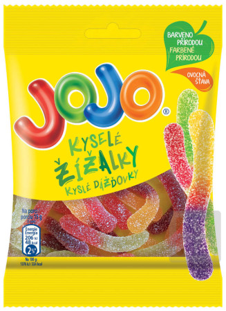 detail JoJo 80g Kyselé žížalky